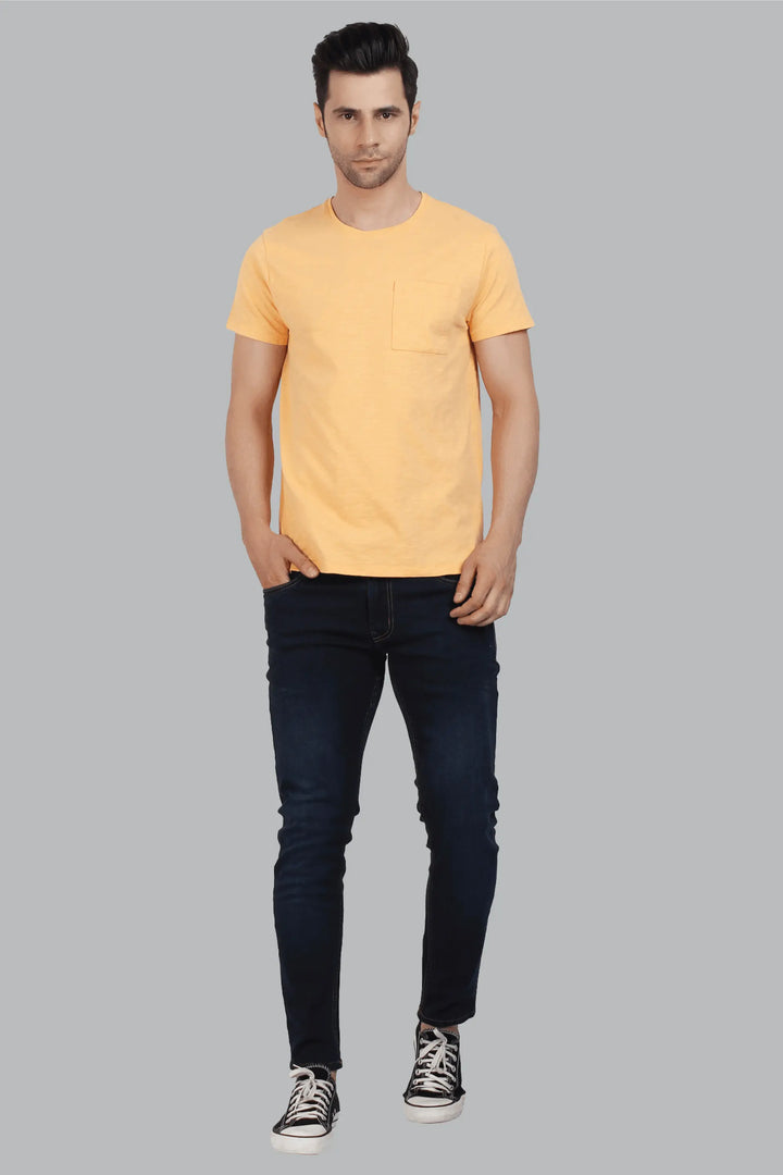 Skinny Fit Ankle Length Dark Blue Men's Denim Jeans - Peplos Jeans