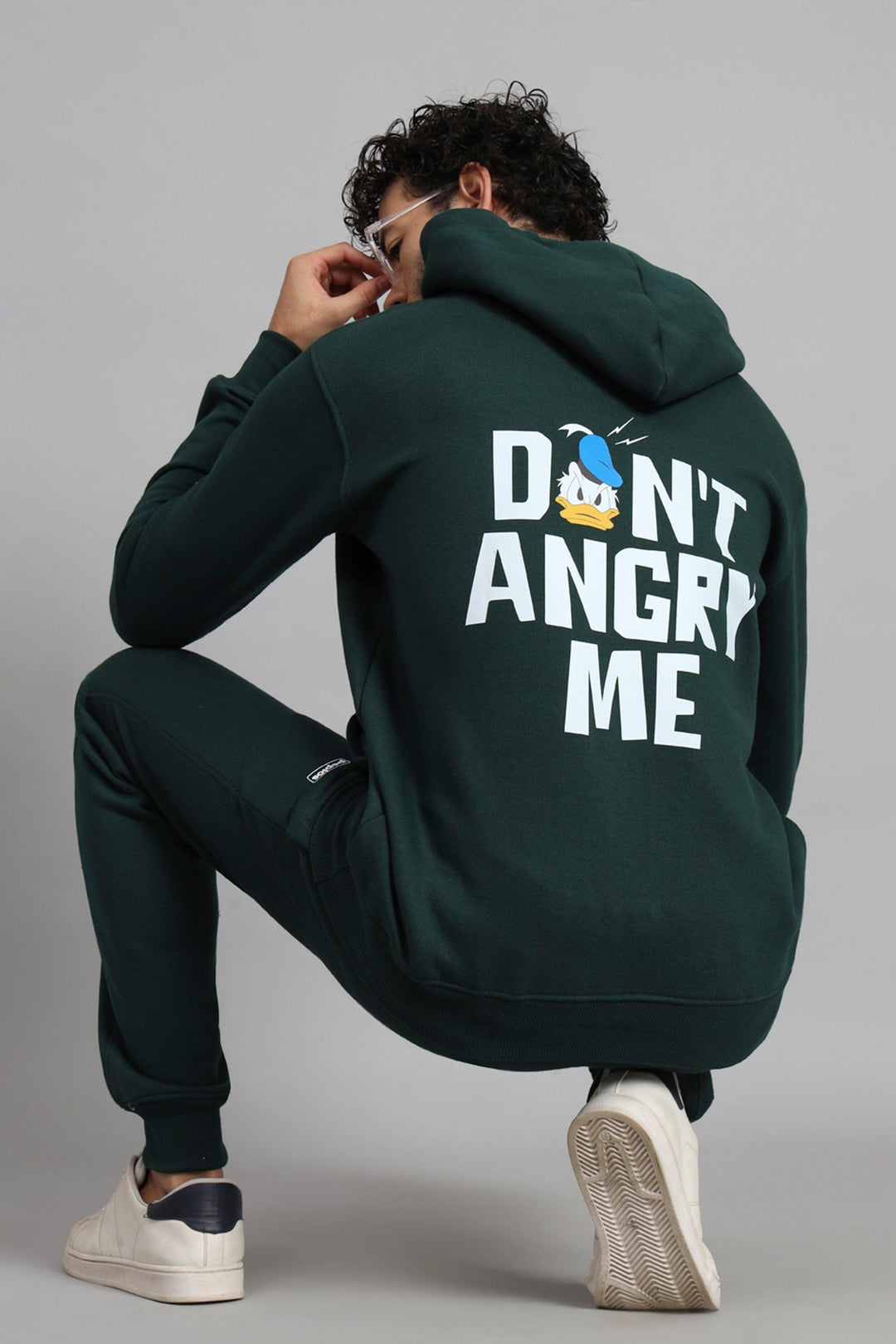 Regular Fit Printed Bottled Green Premium Hoodie For Men - Peplos Jeans