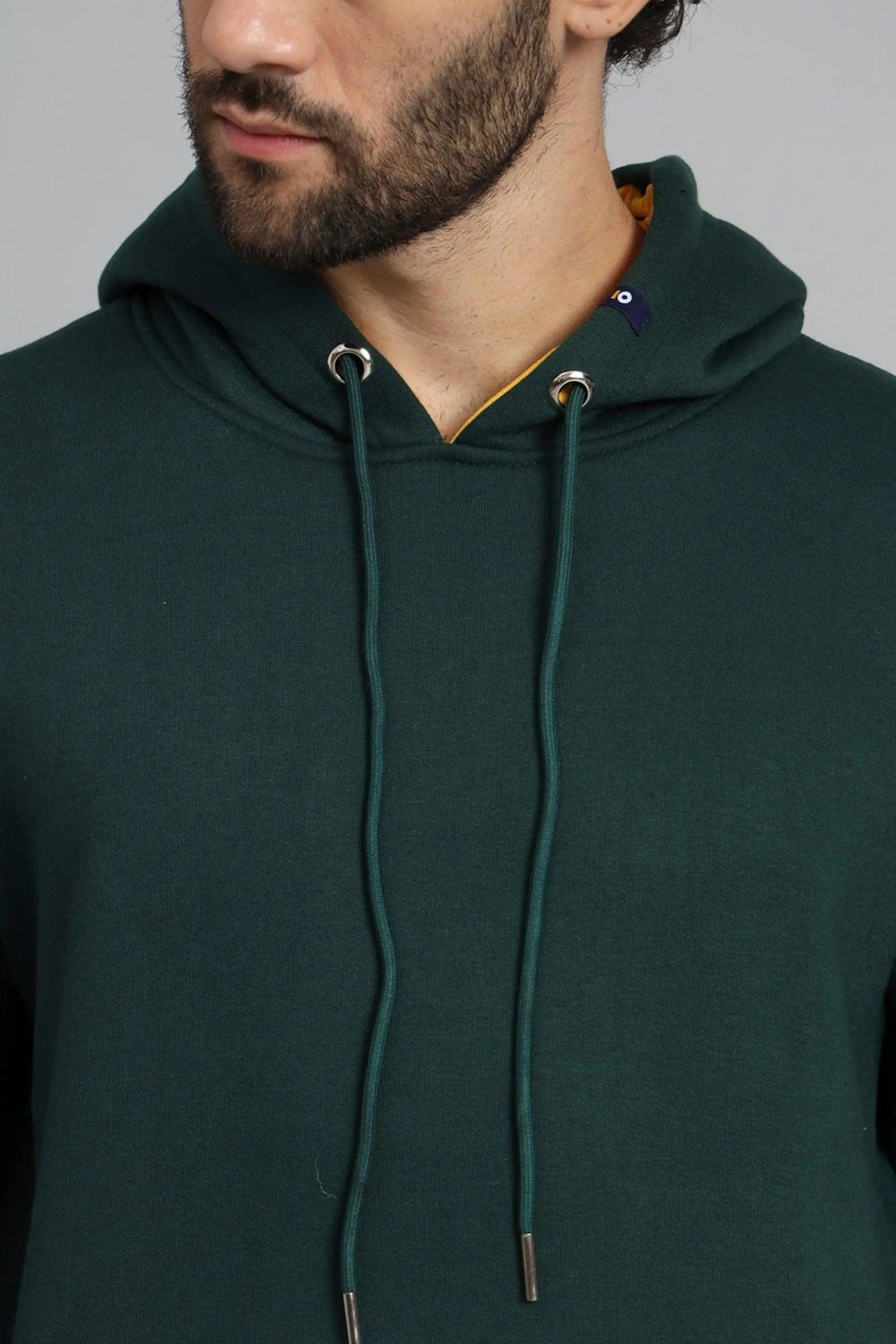 Regular Fit Printed Bottled Green Premium Hoodie For Men - Peplos Jeans