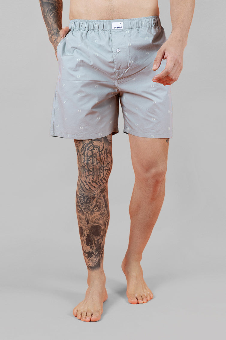 Men's Pista Cotton Boxers - Printed Pattern