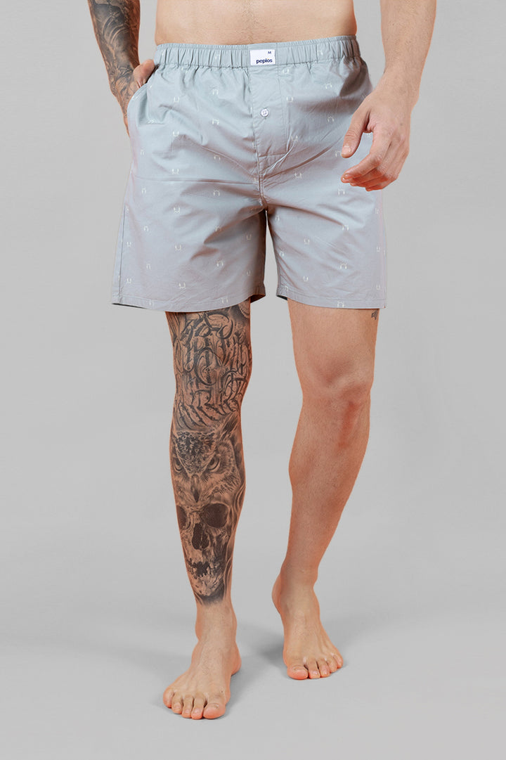 Men's Pista Cotton Boxers - Printed Pattern