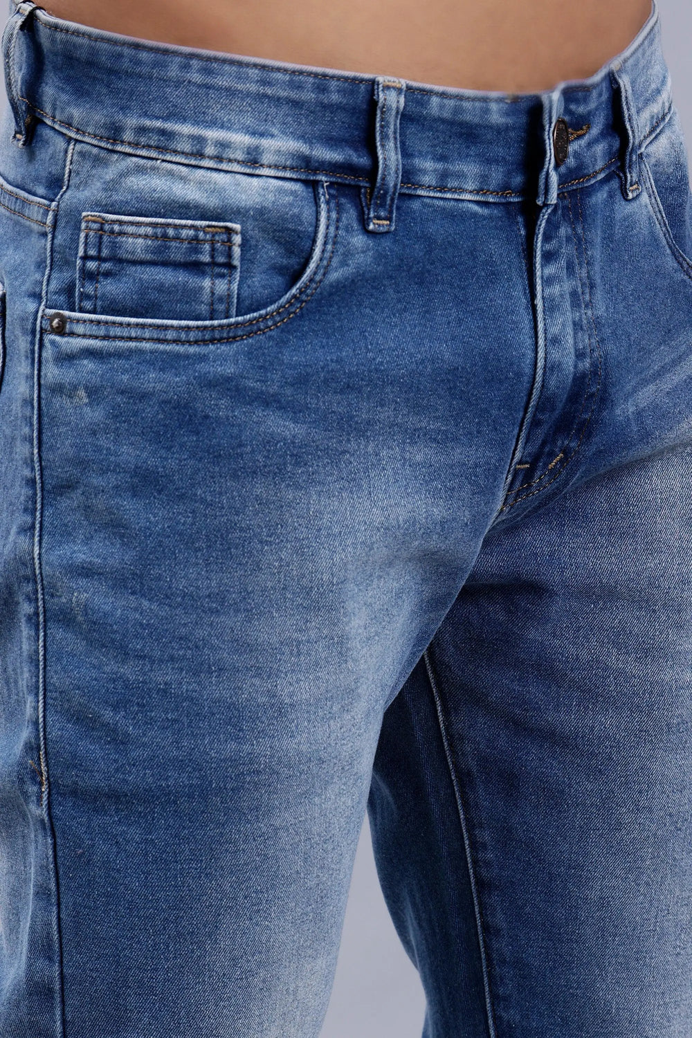 Slim Fit Ombre Style Blue Premium Men's Denim Jeans - Peplos Jeans
