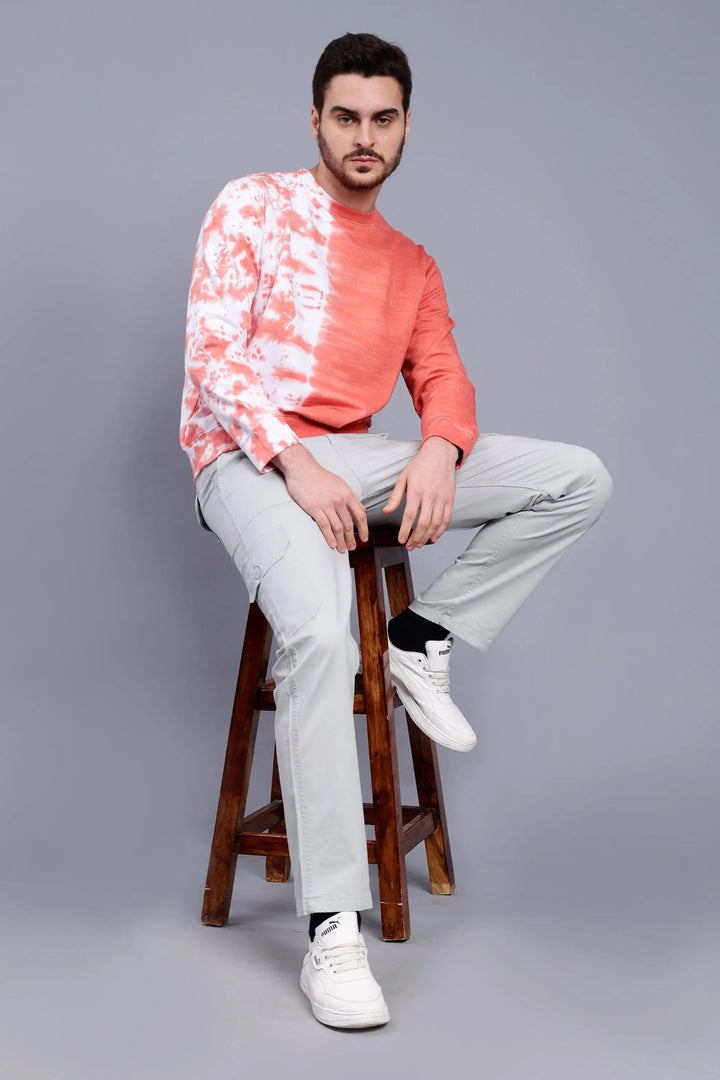 Regular Fit Tie Dye  Premium Sweatshirt For Men - Peplos Jeans