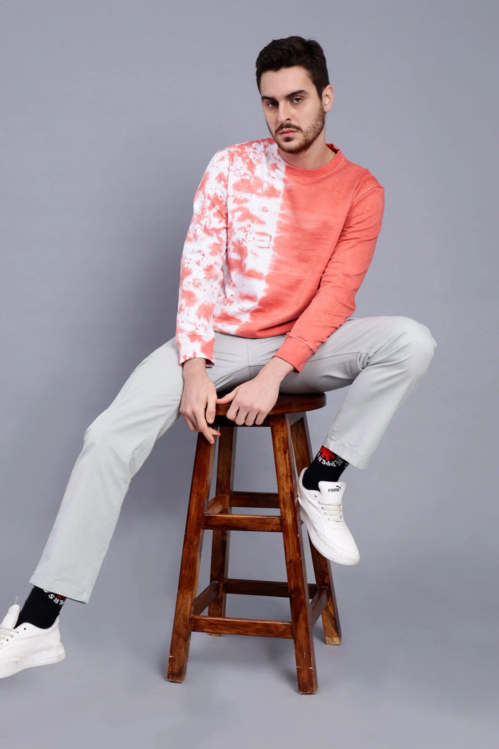 Regular Fit Tie Dye  Premium Sweatshirt For Men - Peplos Jeans