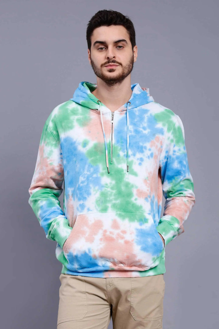 Regular Fit Tie Dye Premium Trendy Hoodie For Men - Peplos Jeans