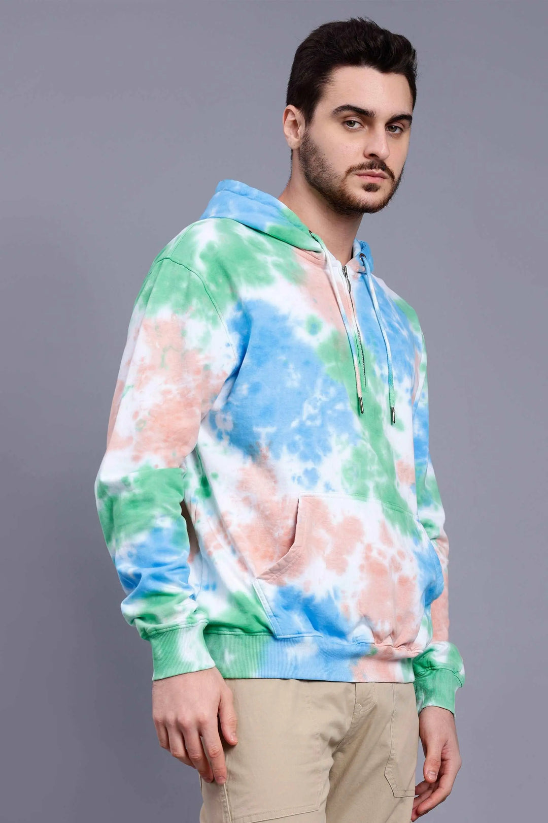 Regular Fit Tie Dye Premium Trendy Hoodie For Men - Peplos Jeans