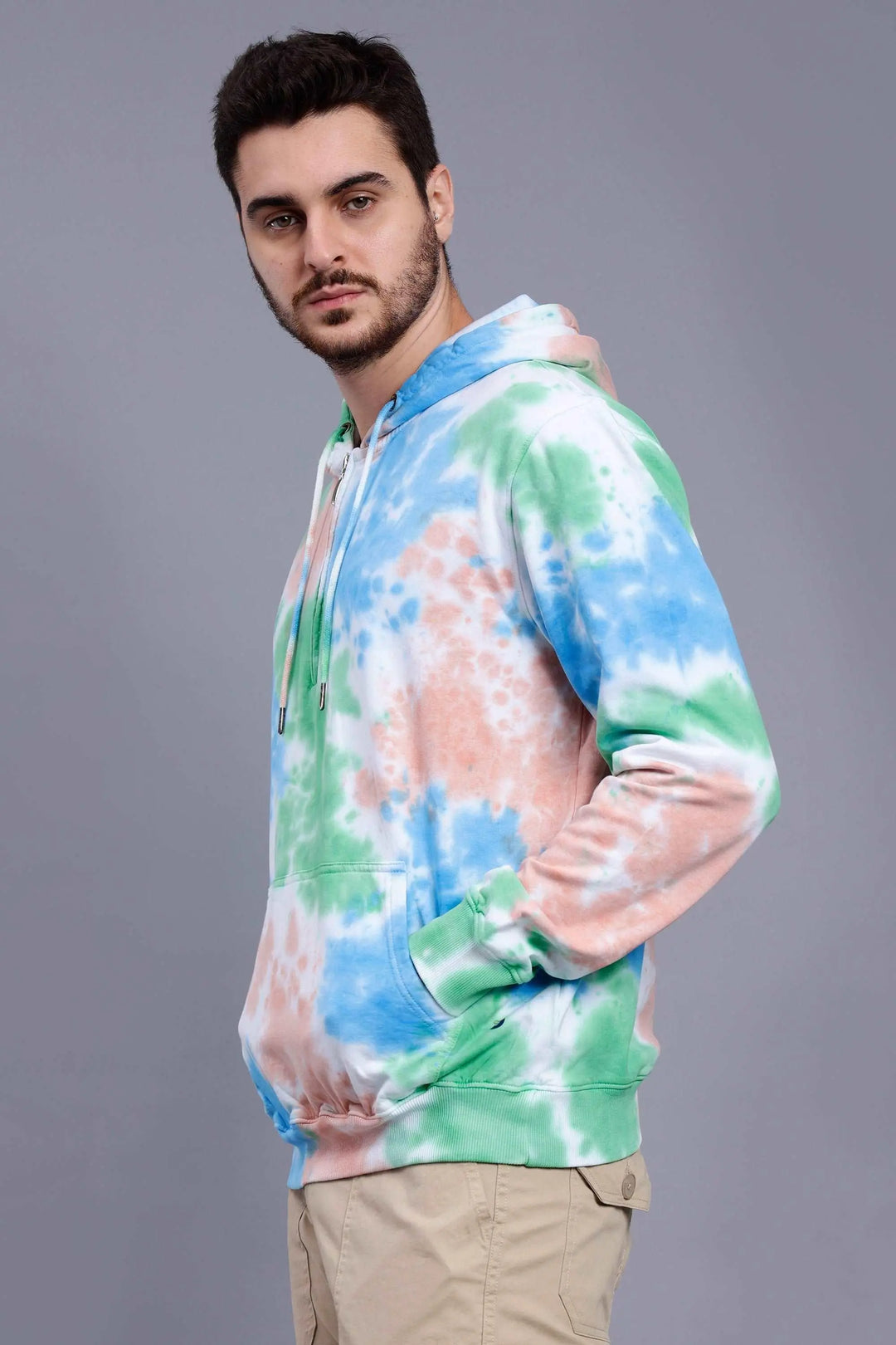 Regular Fit Tie Dye Premium Trendy Hoodie For Men - Peplos Jeans