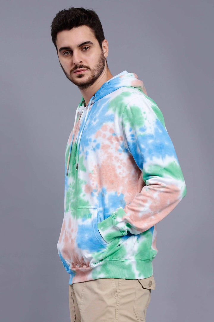 Regular Fit Tie Dye Premium Trendy Hoodie For Men - Peplos Jeans