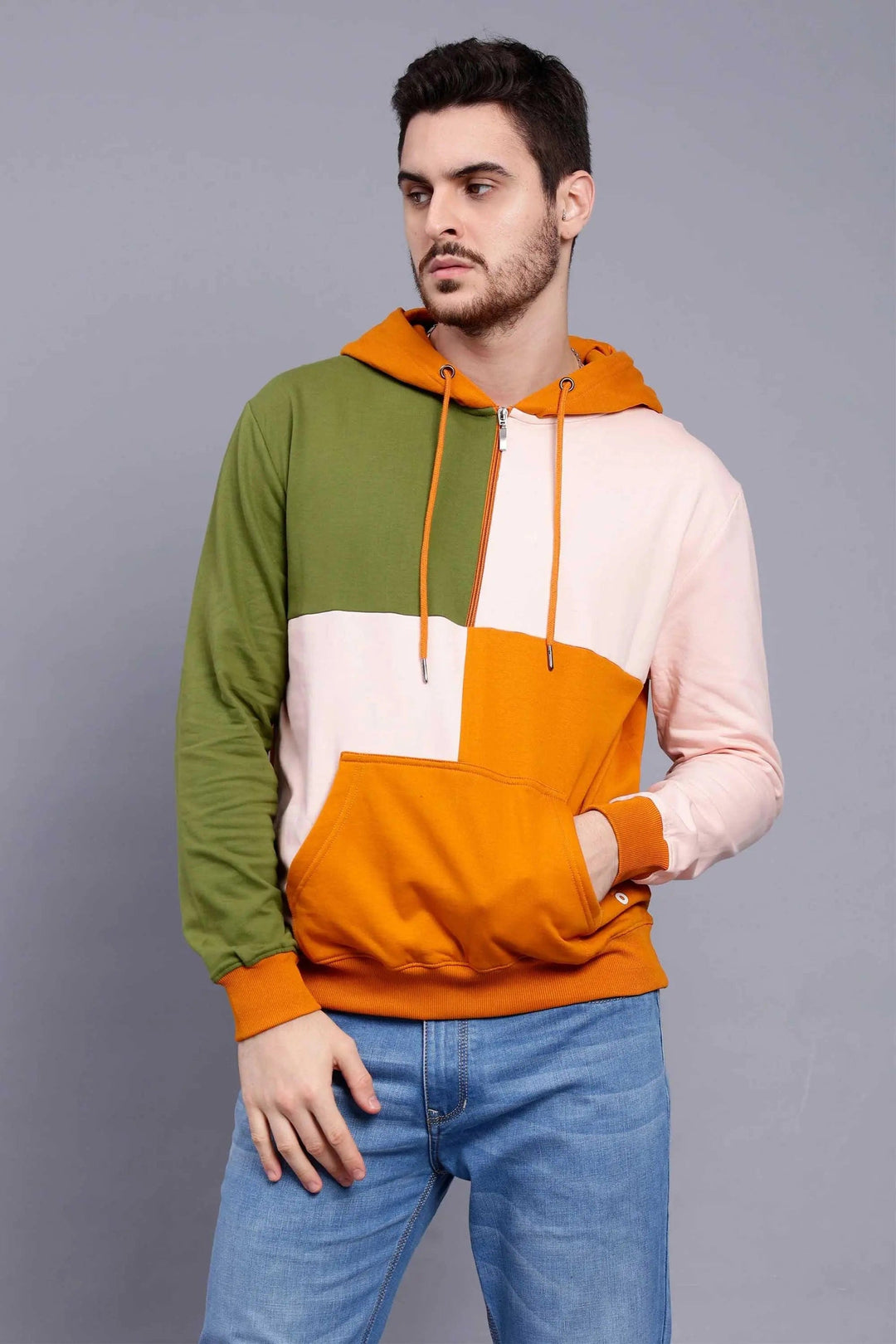 Regular Fit Multi Color Premium Hoodie For Men - Peplos Jeans 