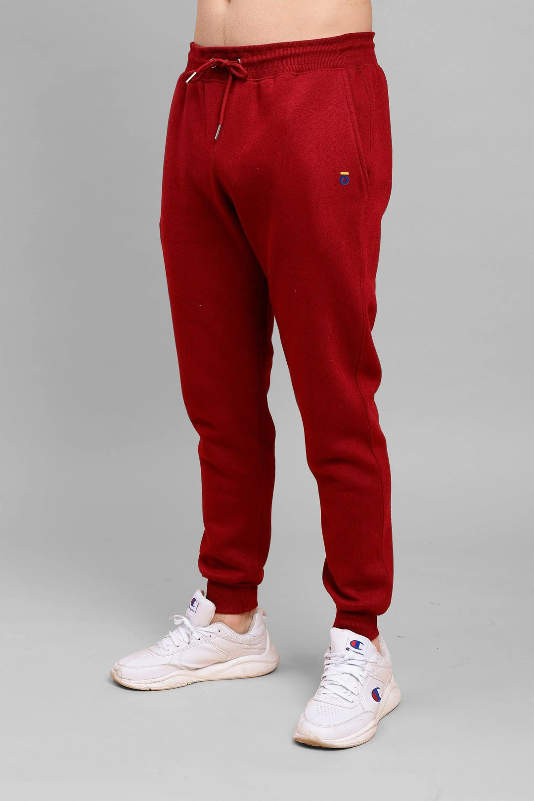 Men's Red Premium Cotton Joggers - Peplos Jeans