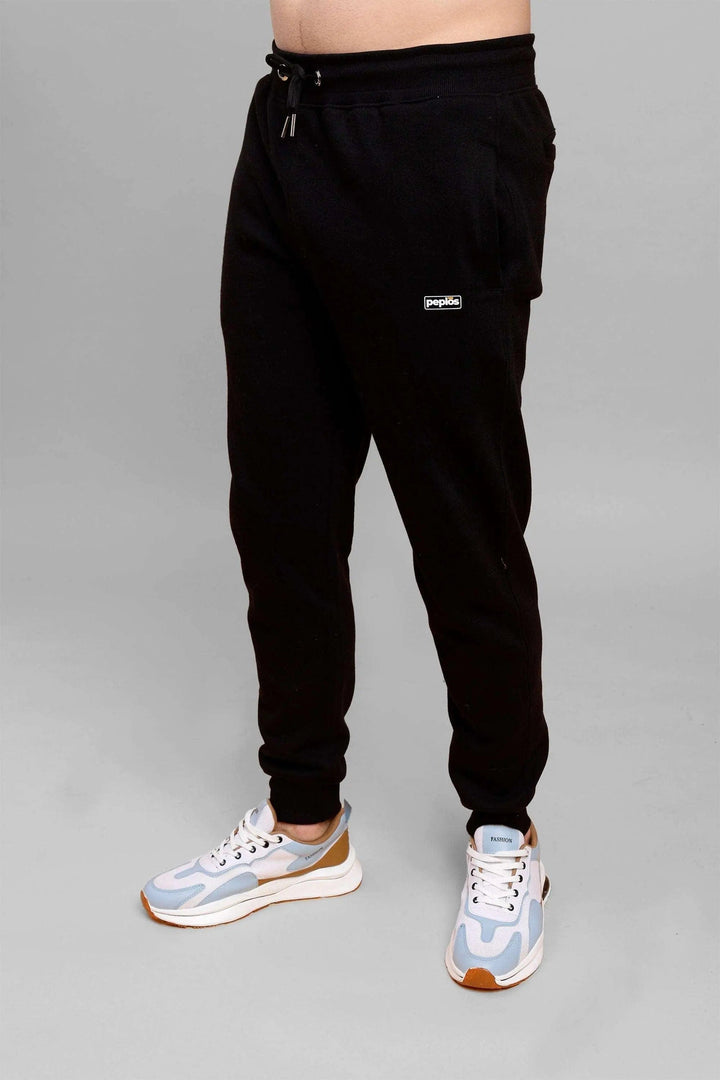 Men's Black Premium Joggers - Peplos Jeans