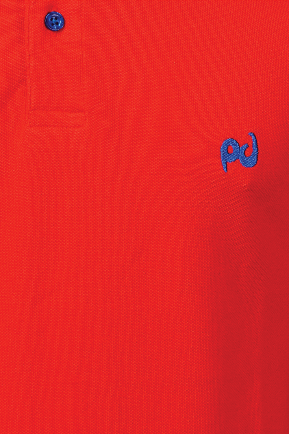 Men's Polo Neck Red Cotton T-shirt - Peplos Jeans