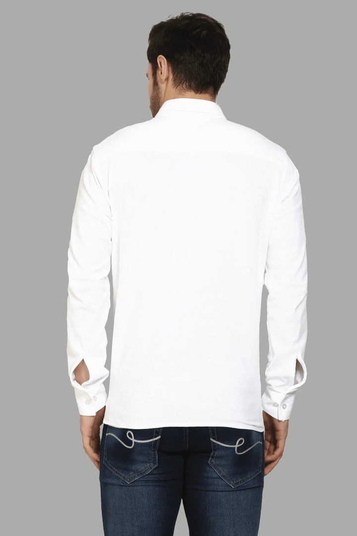 Regular Fit Off White Polo Shirt for Men - Peplos Jeans