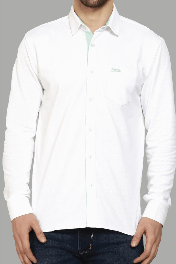 Regular Fit Off White Polo Shirt for Men - Peplos Jeans