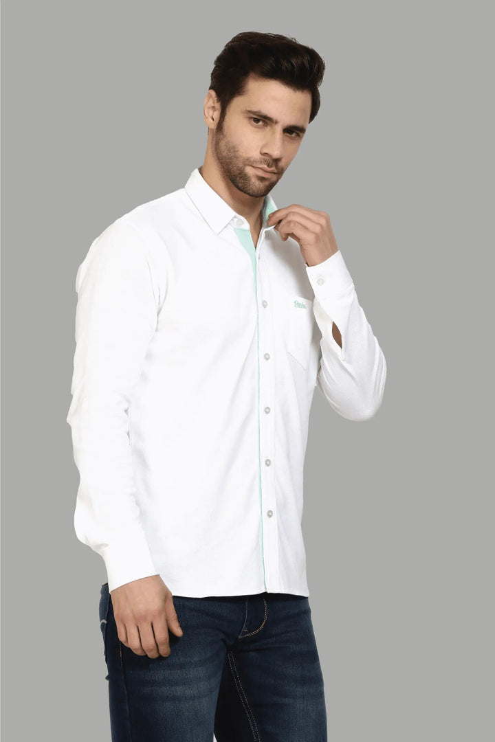 Regular Fit Off White Polo Shirt for Men - Peplos Jeans