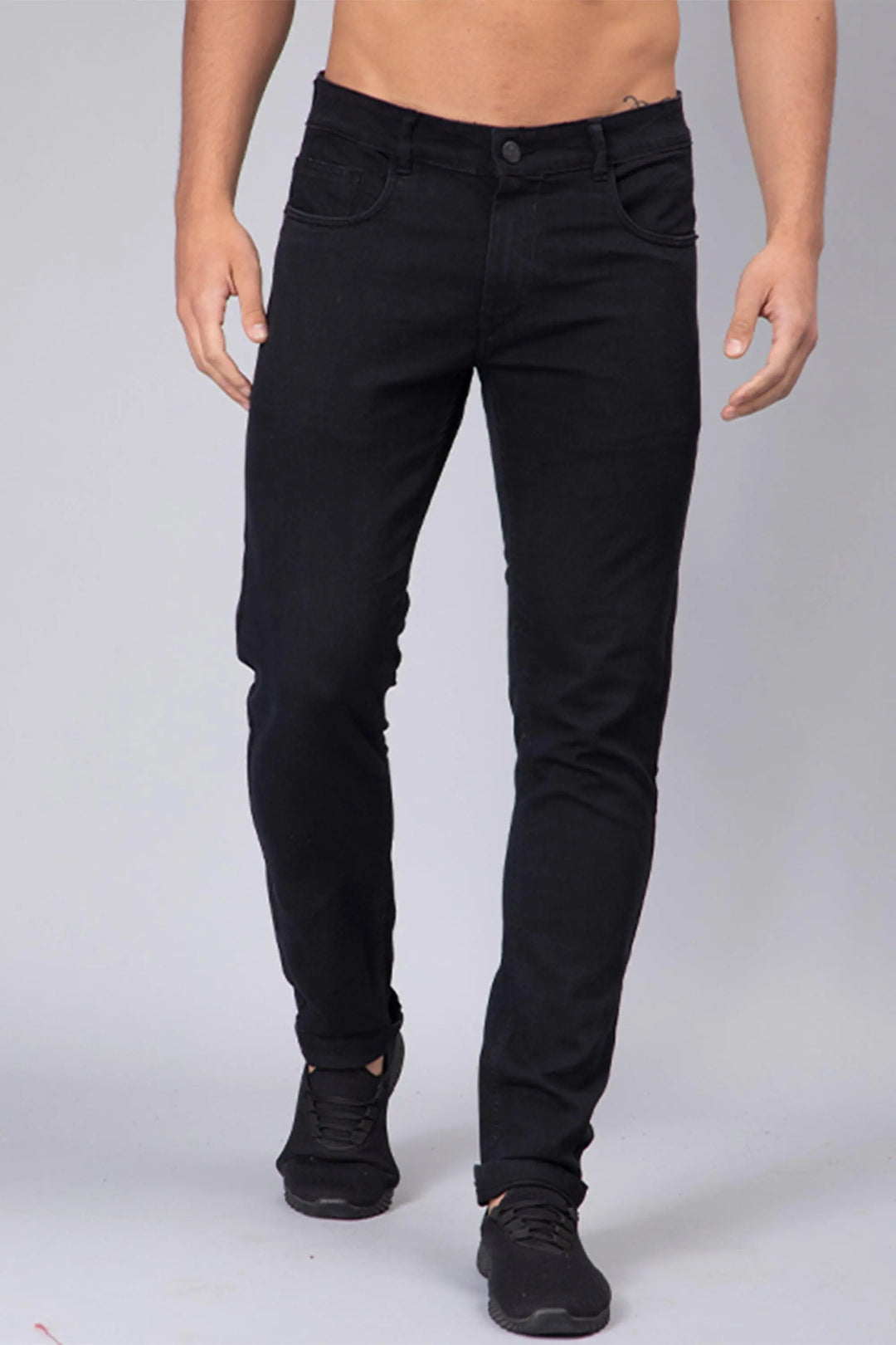 Slim Tapered Fit Z Black Premium Denim Jeans For Men - Peplos Jeans