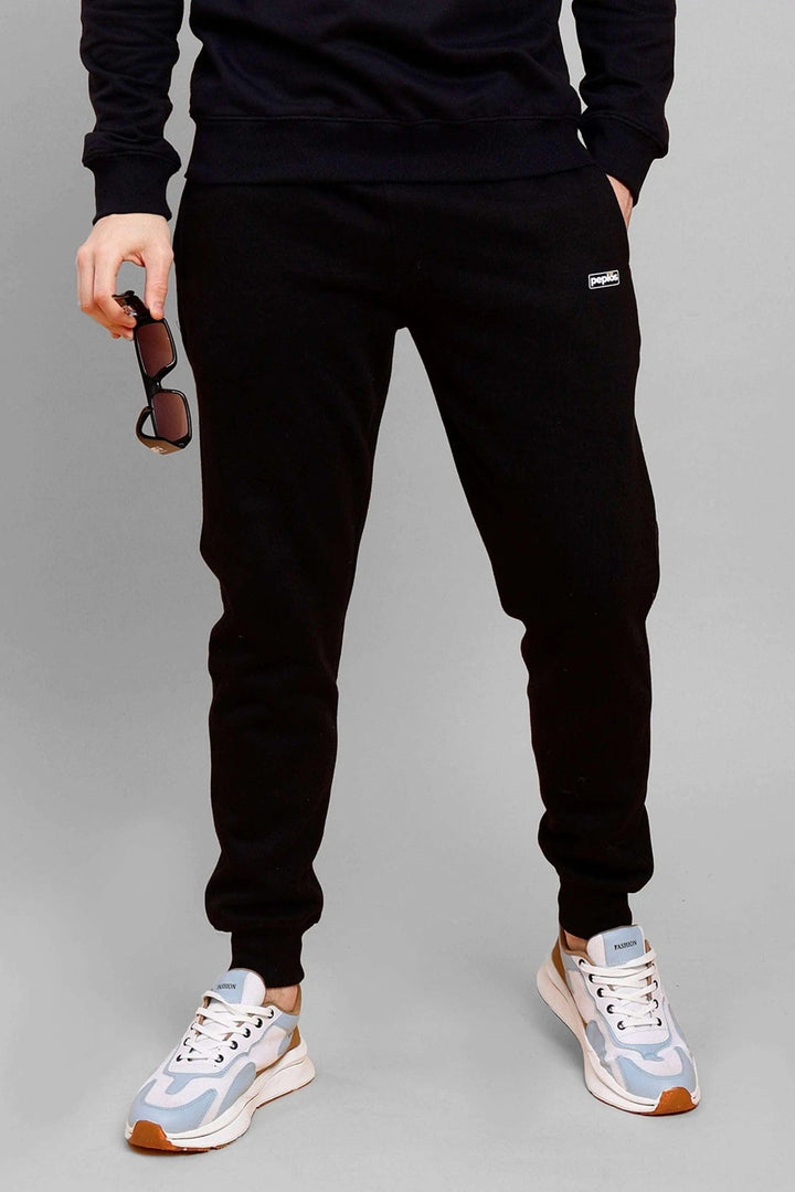 Men's Black Premium Joggers - Peplos Jeans 