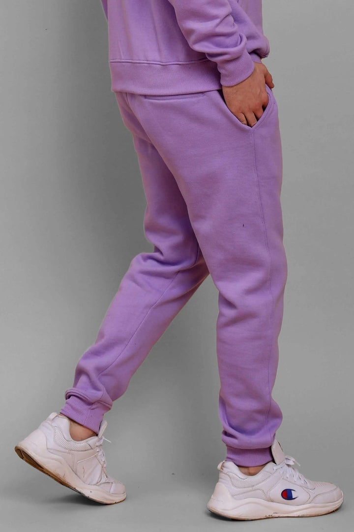 Men's Lavender Premium Cotton Joggers - Peplos Jeans
