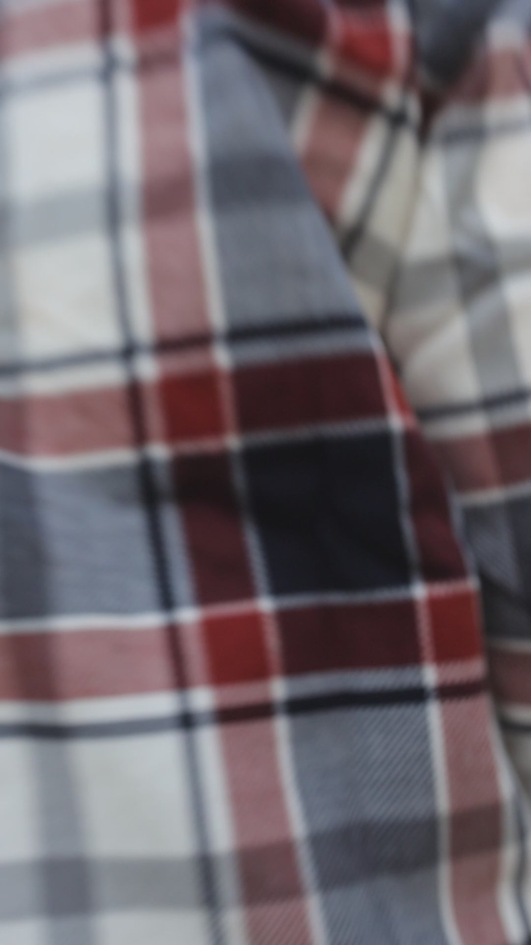 Oversized Flannel Shirt For Men (Red & White)