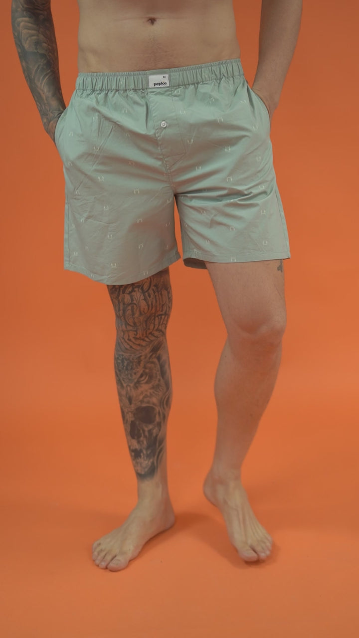 Men's Pista Cotton Boxers - Printed Pattern
