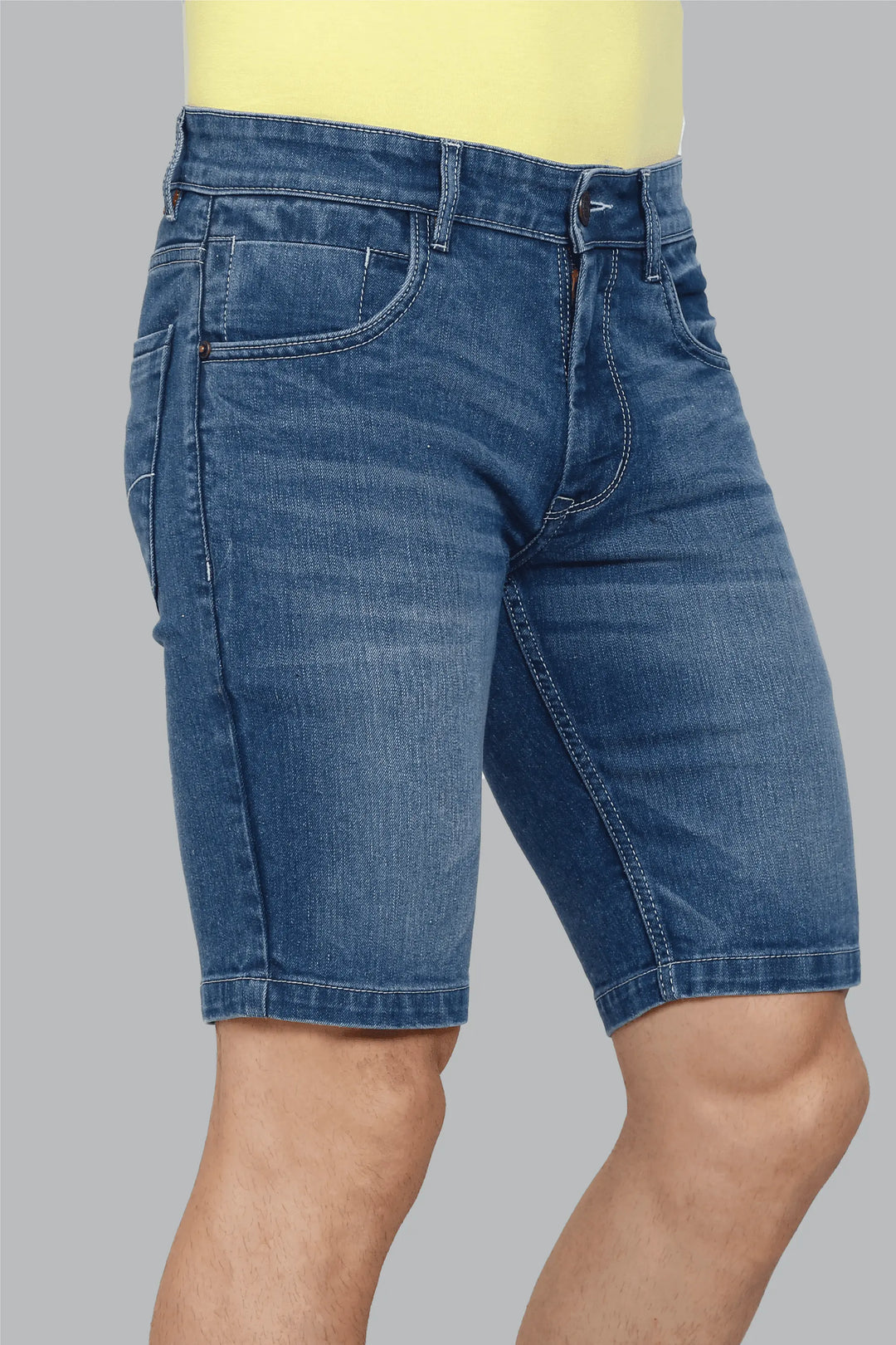 Slim Fit Blue Men's Denim shorts - Peplos Jeans