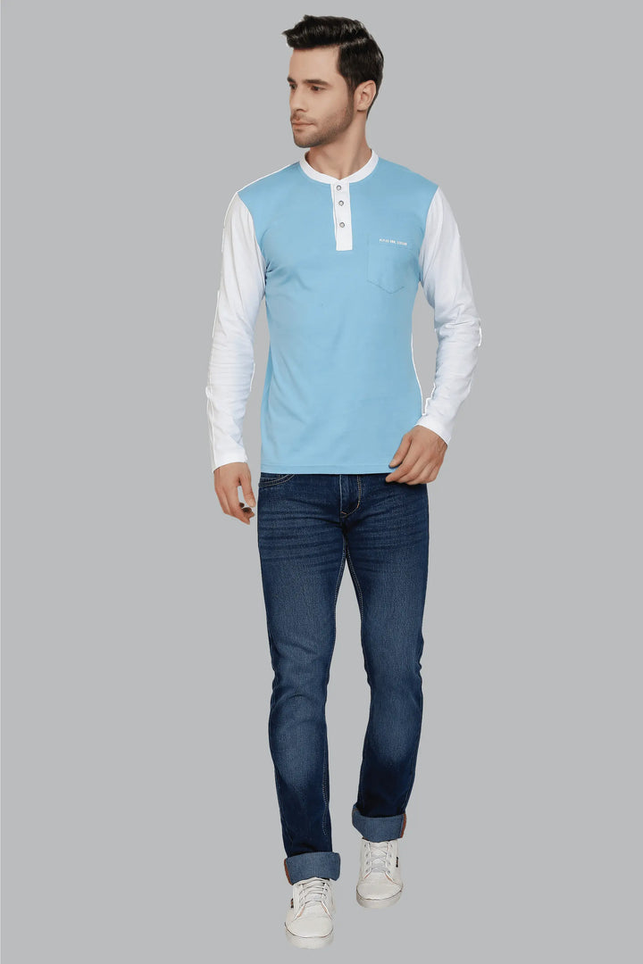 Slim Fit Blue with Shade Denim Jeans For Men - Peplos Jeans