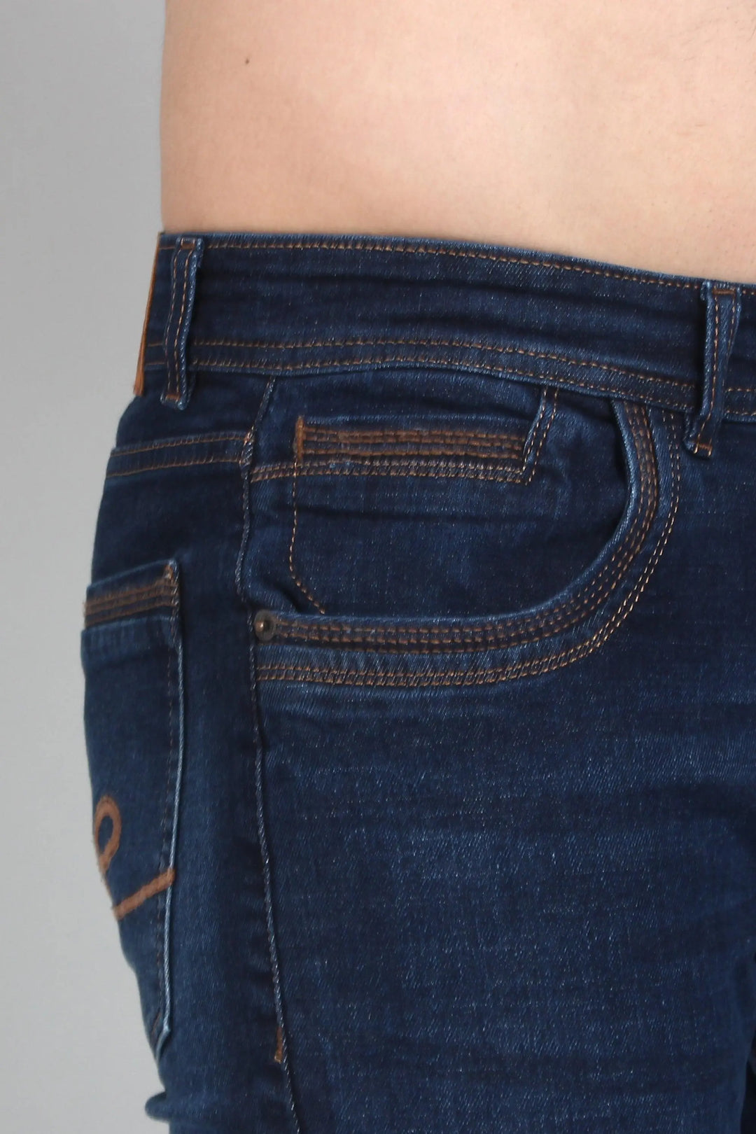 Relaxed Fit Dark Blue Premium Fabric Denim Jeans For Men - Peplos Jeans