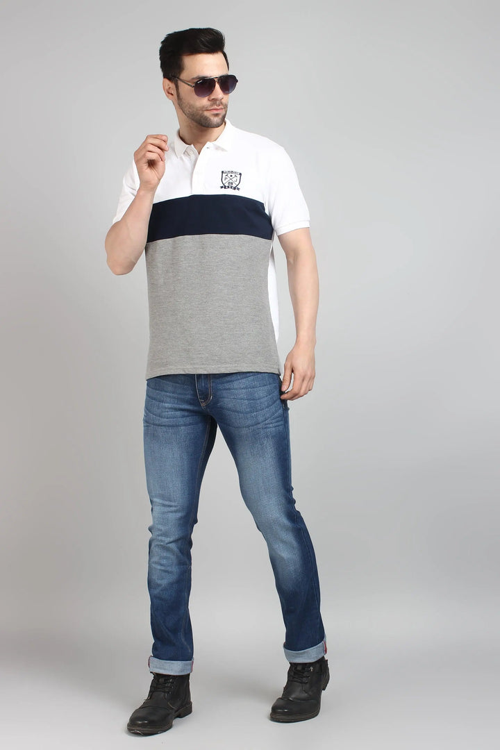 Slim Fit Dark Blue Stretchable Men's Denim Jeans - Peplos Jeans