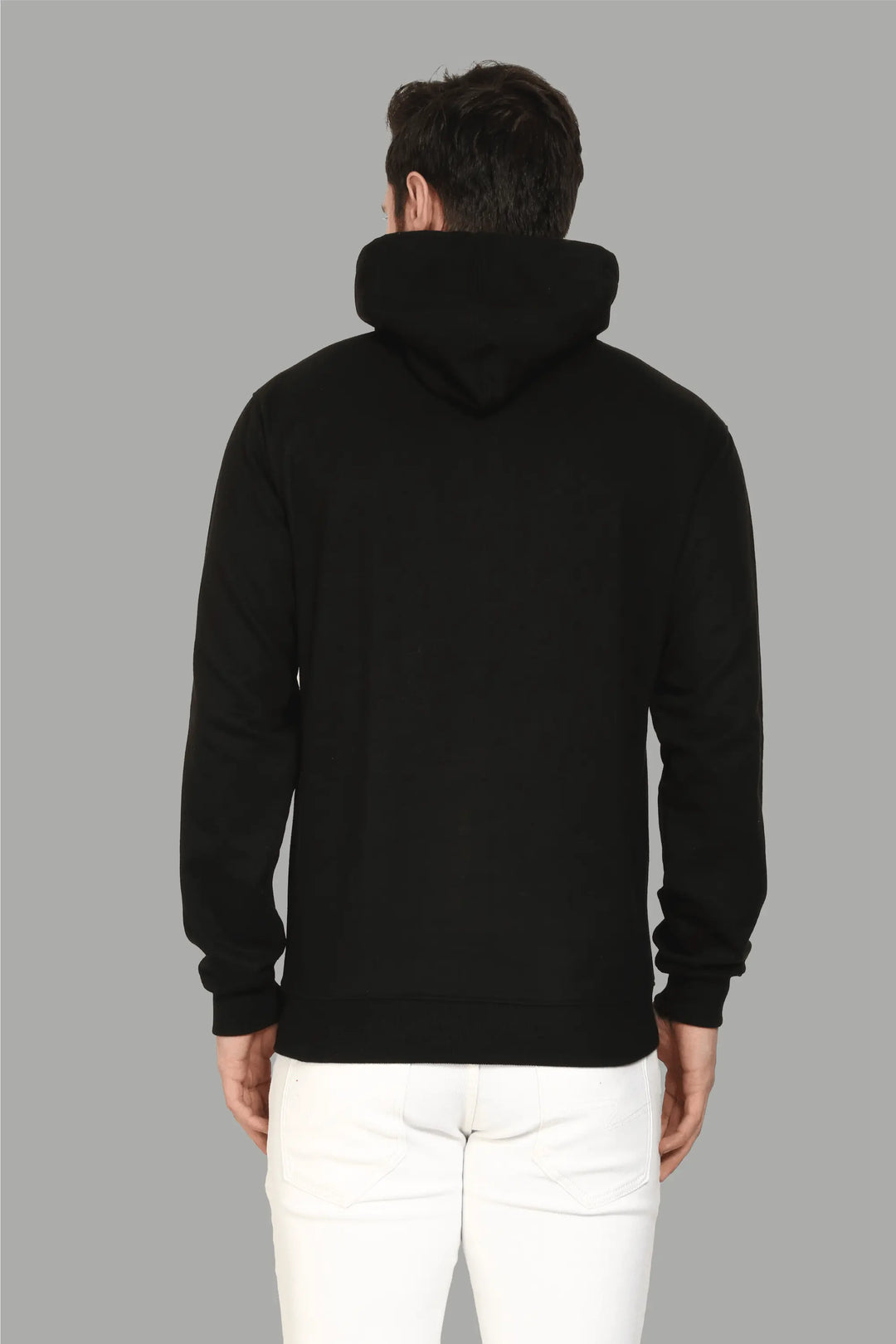 Regular Fit Printed premium Black Hoodie For Men - Peplos Jeans