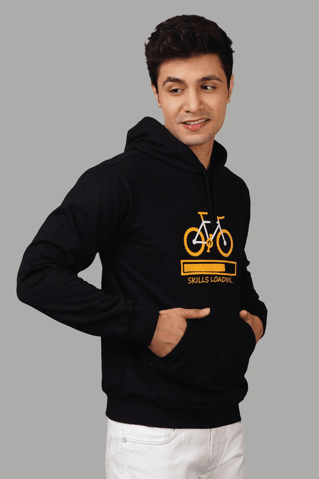 Regular Fit Classic Printed Hoodie For Men - Peplos Jeans