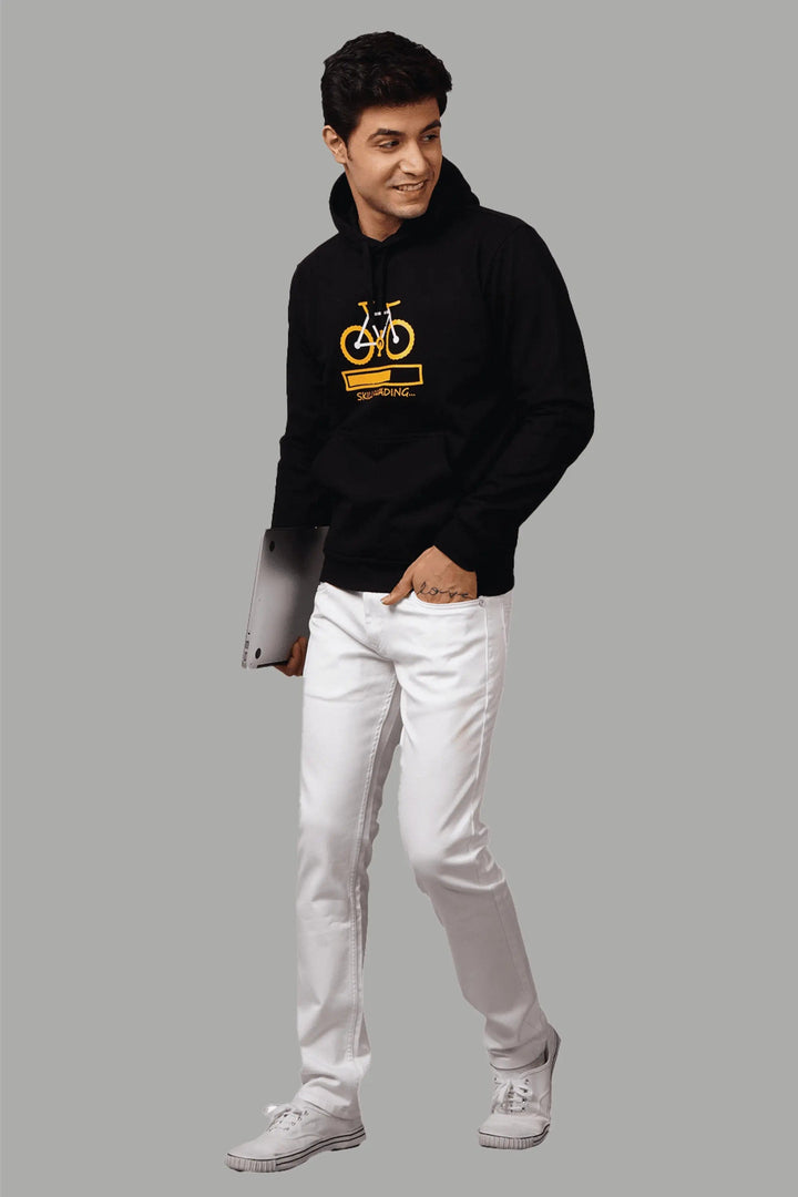 Regular Fit Classic Printed Hoodie For Men - Peplos Jeans