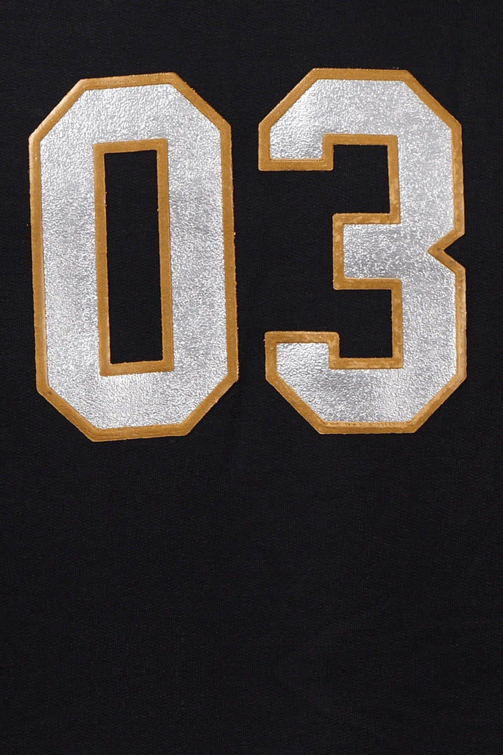 Regular Fit Printed Black Sweatshirt For Men - Peplos Jeans