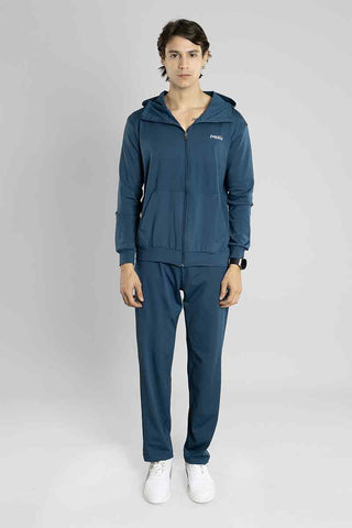 Airforce Blue Regular Fit Stretchable Tracksuit