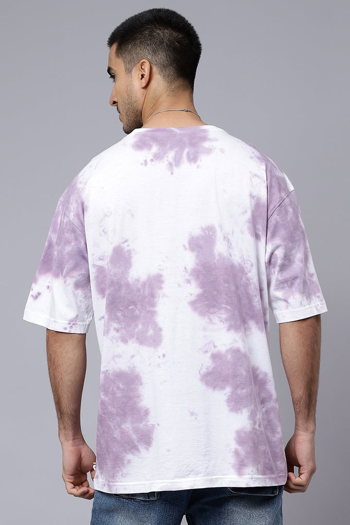 Men's Premium Cotton Multicolor Oversized Tie & Dye T-shirt