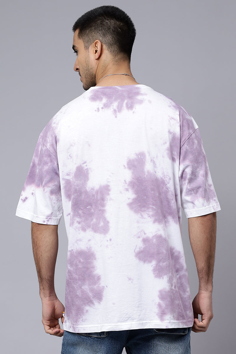 Men's Premium Cotton Multicolor Oversized Tie & Dye T-shirt - Peplos Jeans 