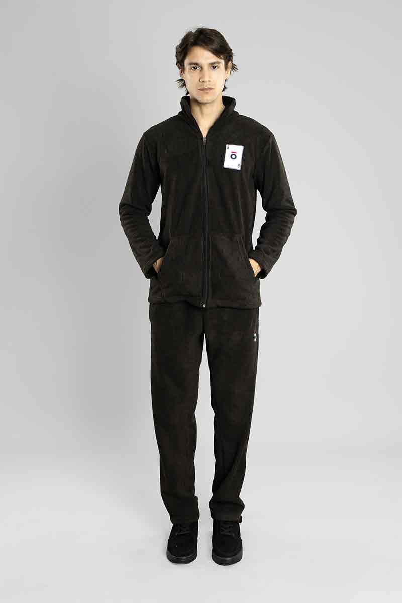 Regular Fit Fleece Co-ord Set (DarkGrey)