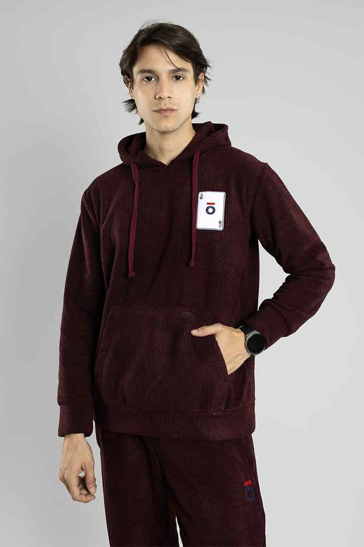 Regular Fit Fleece Co-ord Set (Wine)