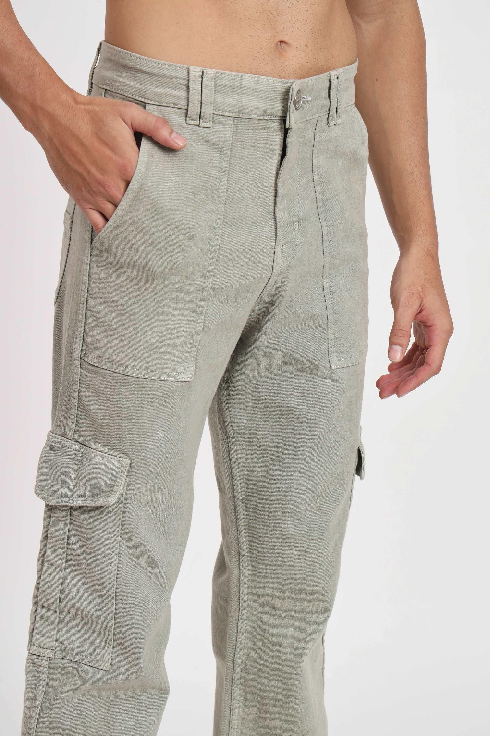 PacSun Gray Nylon Straight Cargo Pants | PacSun