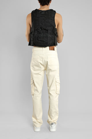 Ivory Color Cargo Pants for Men