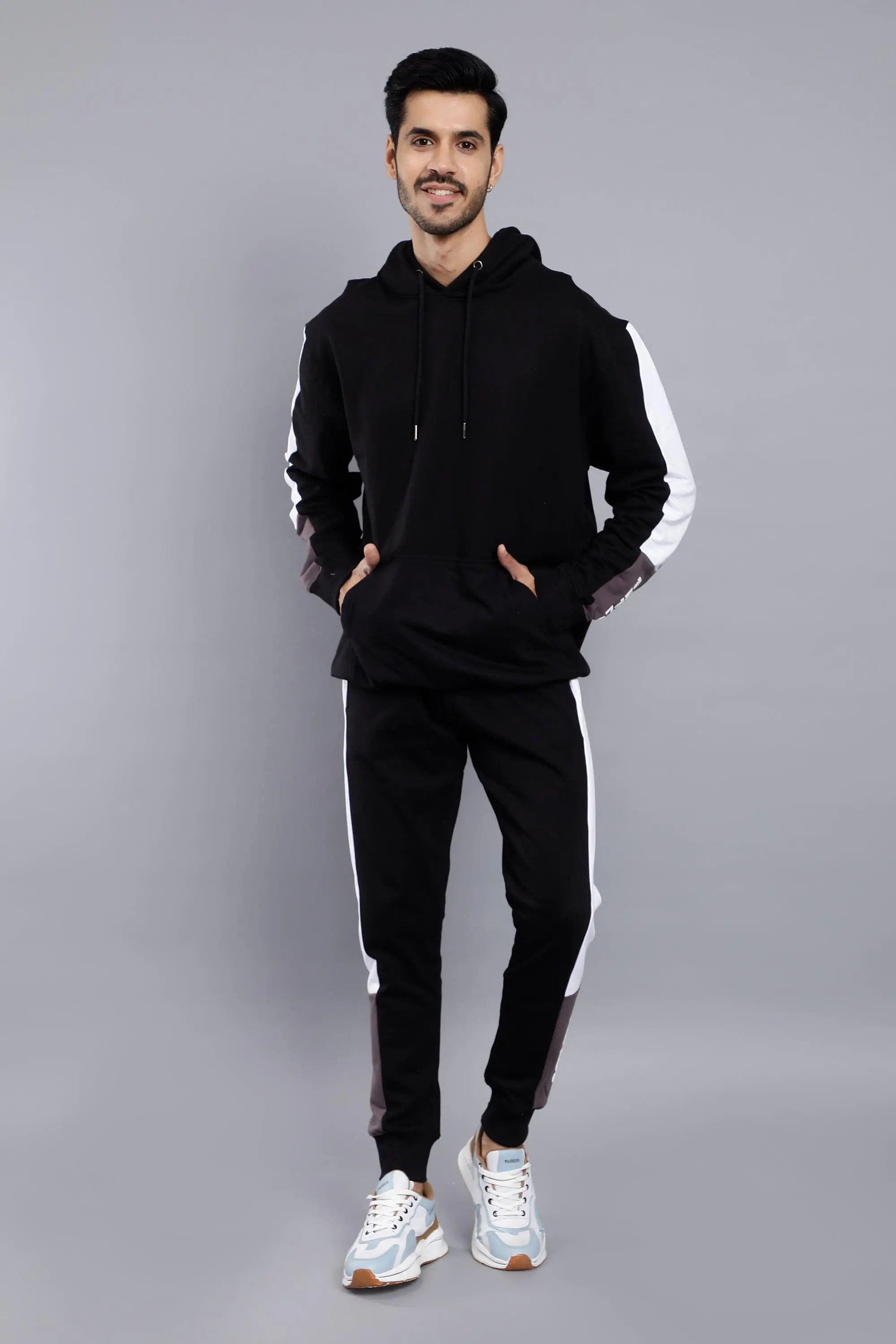 1:12 Black Hoodie Trousers Clothes Set For 6
