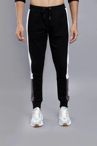 REGULAR FIT BLACK PREMIUM JOGGERS FOR MEN