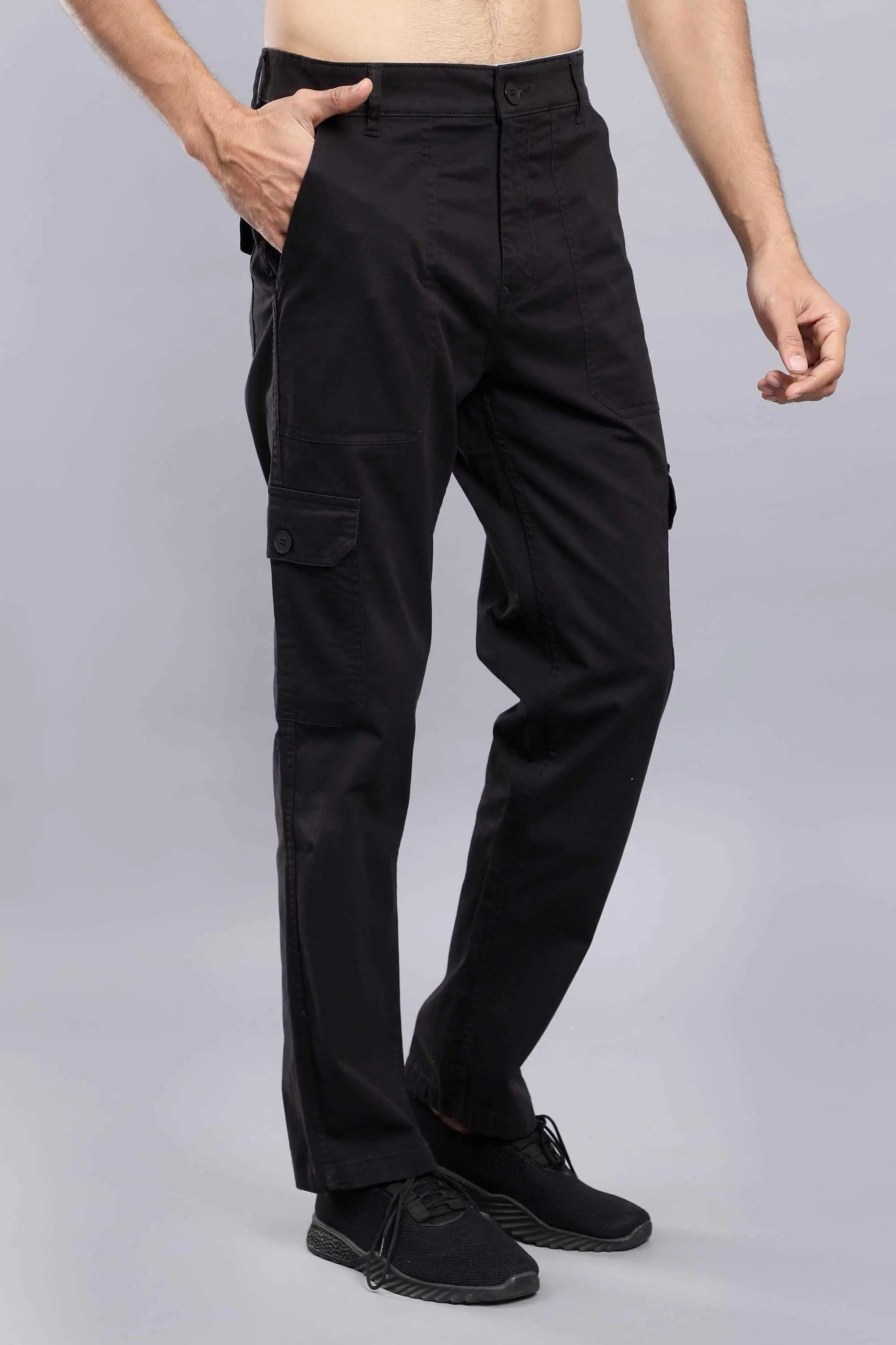 Buy Black Trousers & Pants for Men by URBANO PLUS Online | Ajio.com