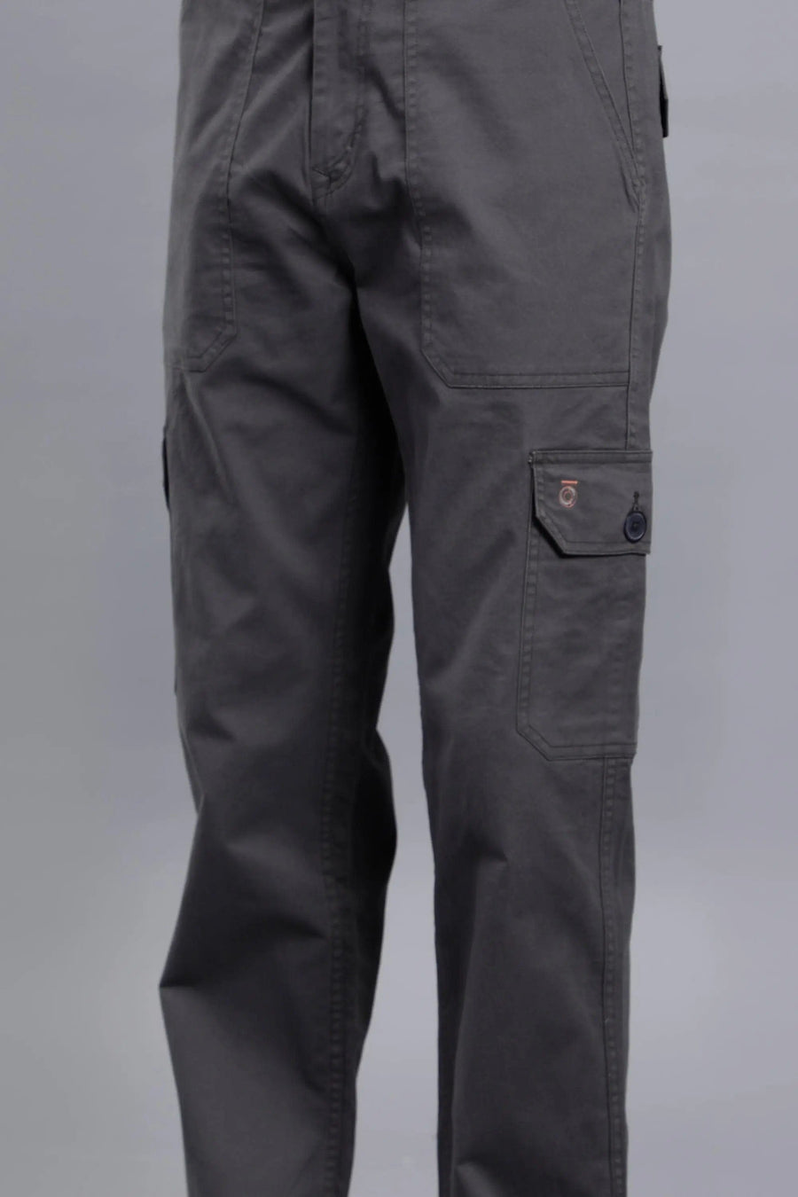 Men's Loose Fit Multiple Pockets Dark Grey Cargo Pant - Peplos Jeans ...