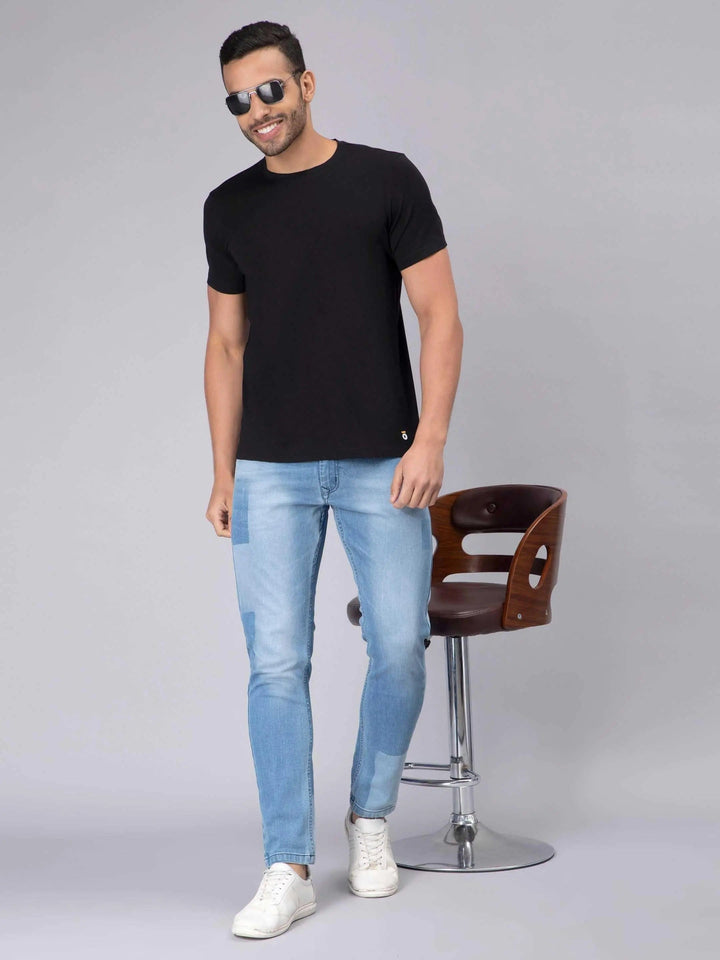 Men's Half-Sleeve Solid Cotton T-shirt