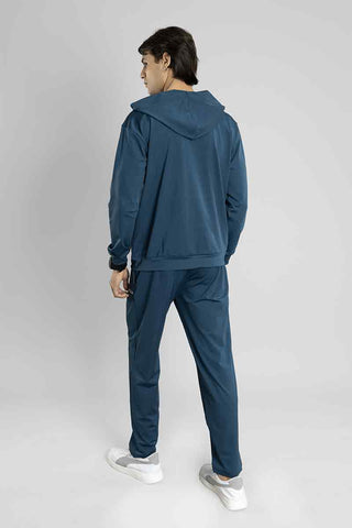 Airforce Blue Regular Fit Stretchable Tracksuit