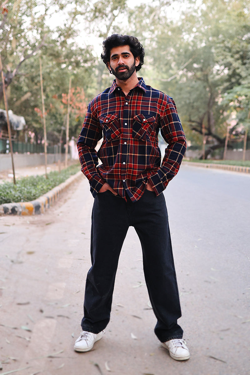 Skinny Jeans Red And Black Flannel Mens Outfit Oversized Flannel