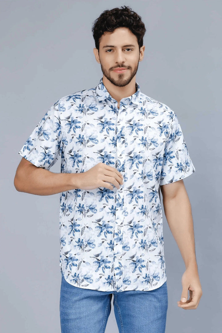 Men's Multi Color Trendy Style Printed Casual Shirt