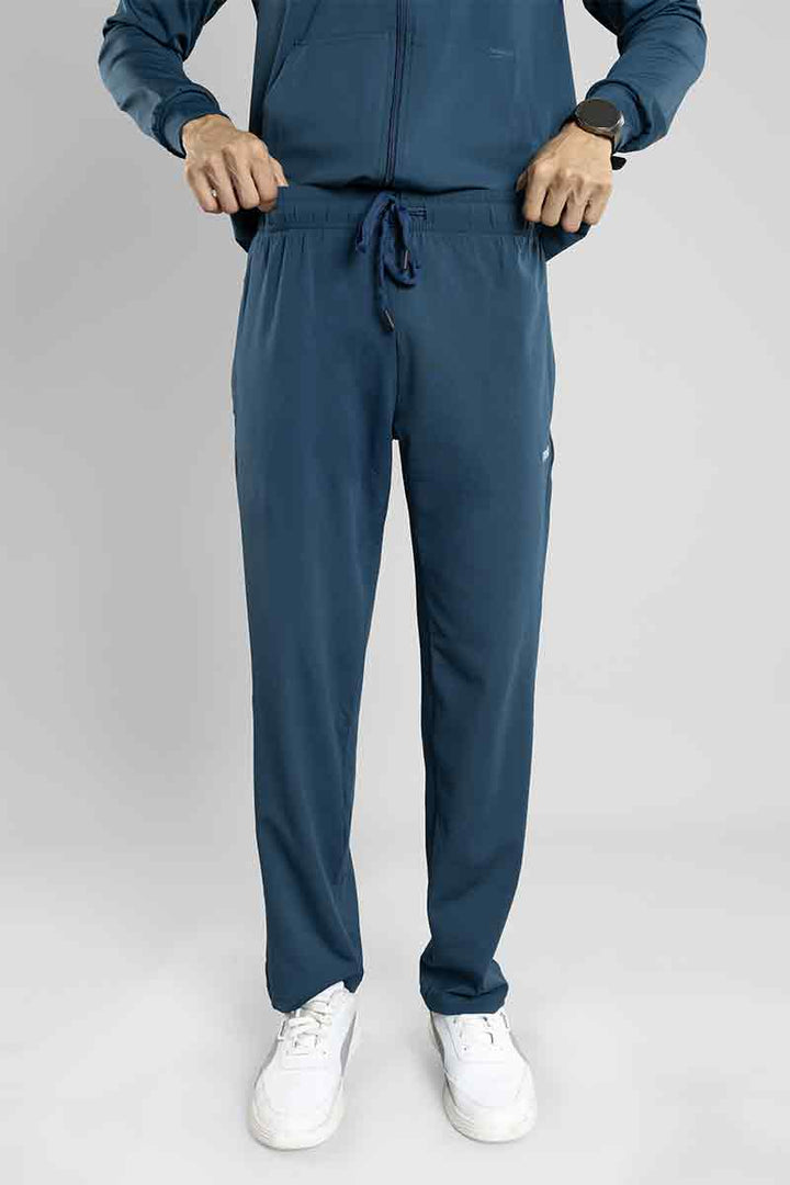 Regular Fit Stretchable Tracksuit (Airforce Blue)