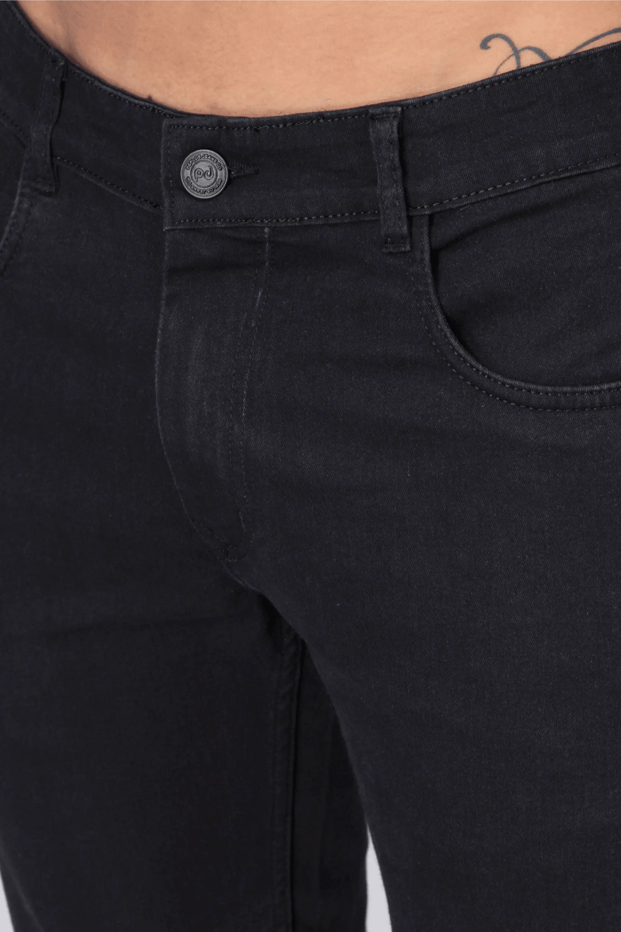 Popular Solid Color Men Denim Jeans Black Pants - China Men Jeans and Denim  Jeans price | Made-in-China.com