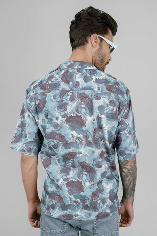 Oversized Cotton Printed Casual Shirt